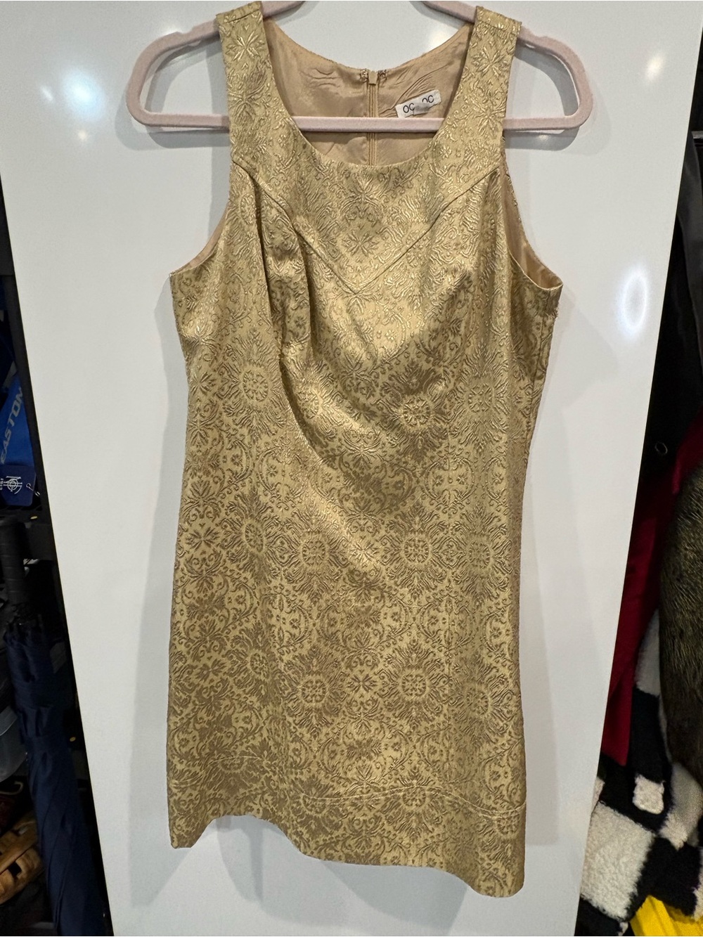 Oc by Oc Gold Embroidered Dress